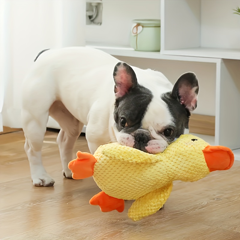 Squeaky Duck Dog Toy for Chewing and Self-Entertainment