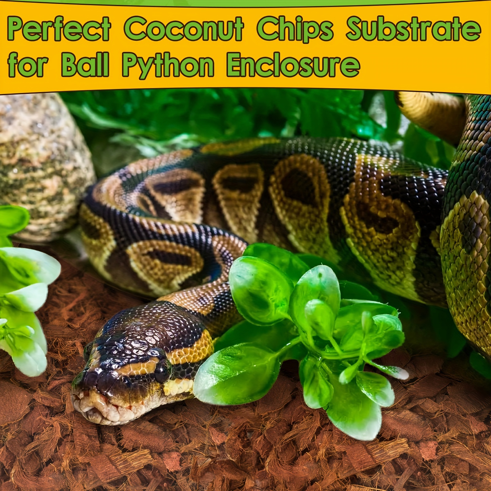 Legigo Pack Coconut Chip Substrate For Reptiles, Natural Coco