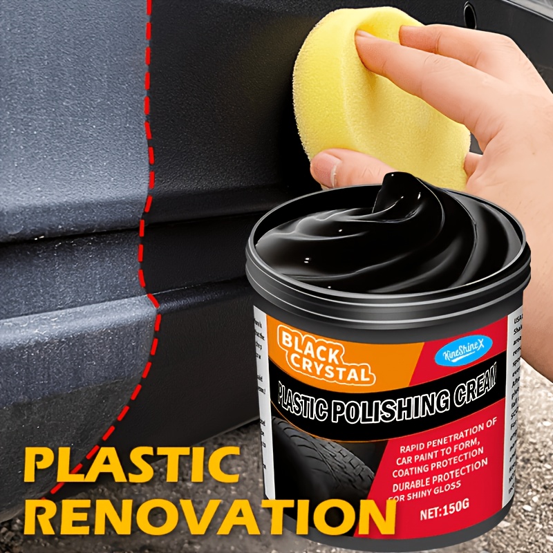   5 29oz multi purpose plastic and rubber repair paste   interior and exterior restorer scratch eliminator fade and aging resistant gloss enhancer tire and plastic surface   safe for   suitable for vehicles