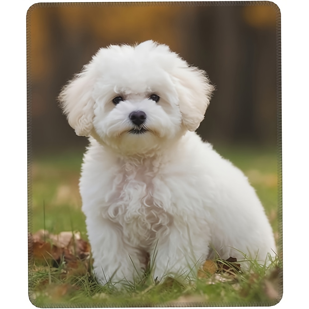 

Bichon Frise Mouse Pad - Non-slip, Waterproof & Washable Gaming Mat For Home Office - 9.5 X 7.9 Inches