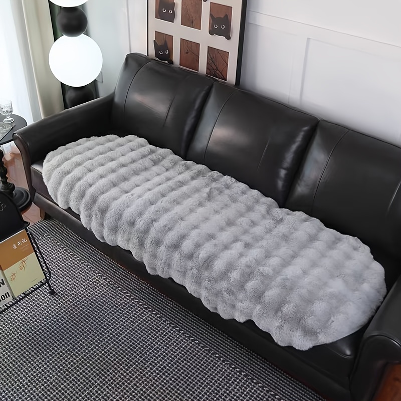 1pc Rabbit Wavy Carpet Soft Comfortable Anti-slip Carpet For Living Room Sofa Bedroom Bedside, Any Room Decoration Machine Washable
