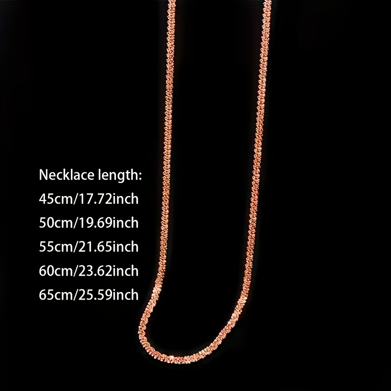 Women's Vintage Rose Gold Cabbage Chain Necklace — Birthday Gift