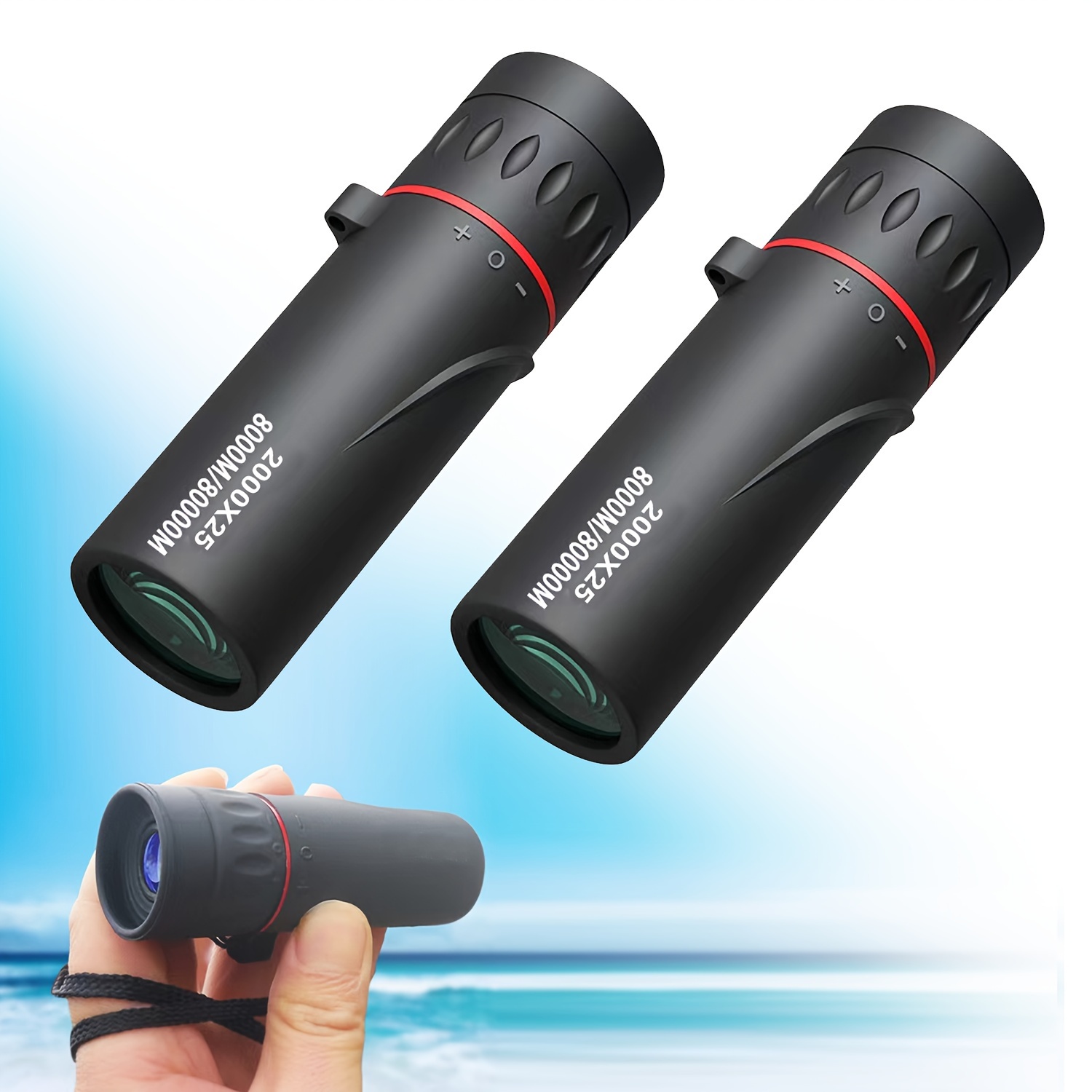 

2pack Hd High-powered Monocular Telescope, Hd Magnification Monocular, Mini Portable Monocular, Pocket Monocu