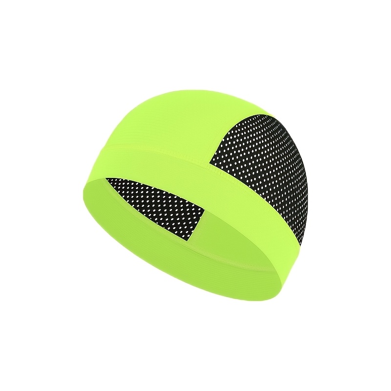 TEMU 1pc Men's And Women's Matching Cycling Hat, Summer Breathable Mesh Hat, High Elastic Moisture Absorbing And Sweat-dispersing Quick-drying Flat
