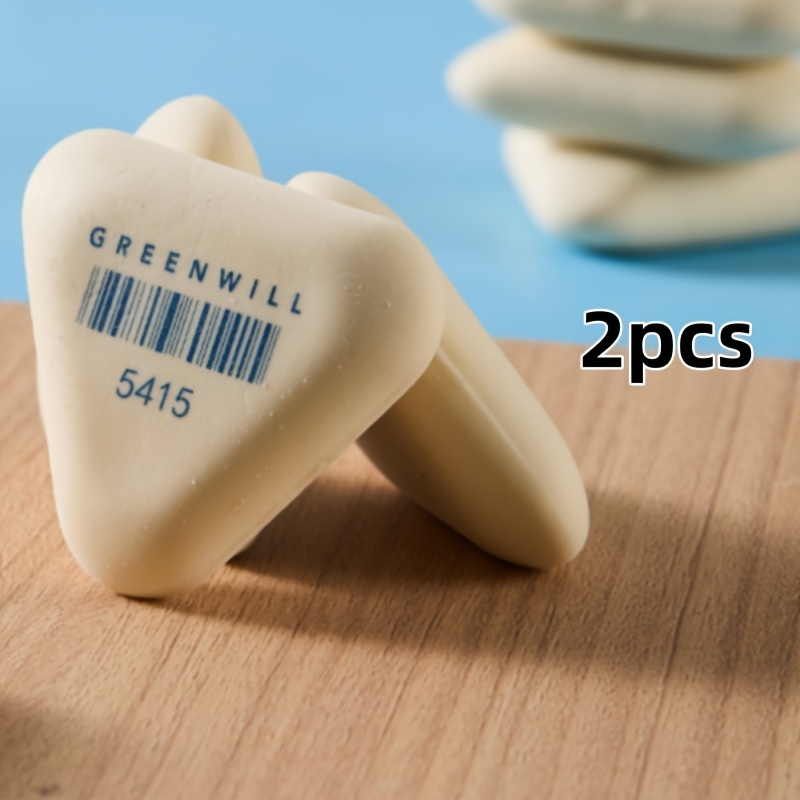 TEMU 4 pezzi/2 pezzi Nuovo Gomma da Triangolare in TPE per Esami Artistici, Ufficio, , Gestione , Gomma da Non , Gomma per Linee XPC-05415