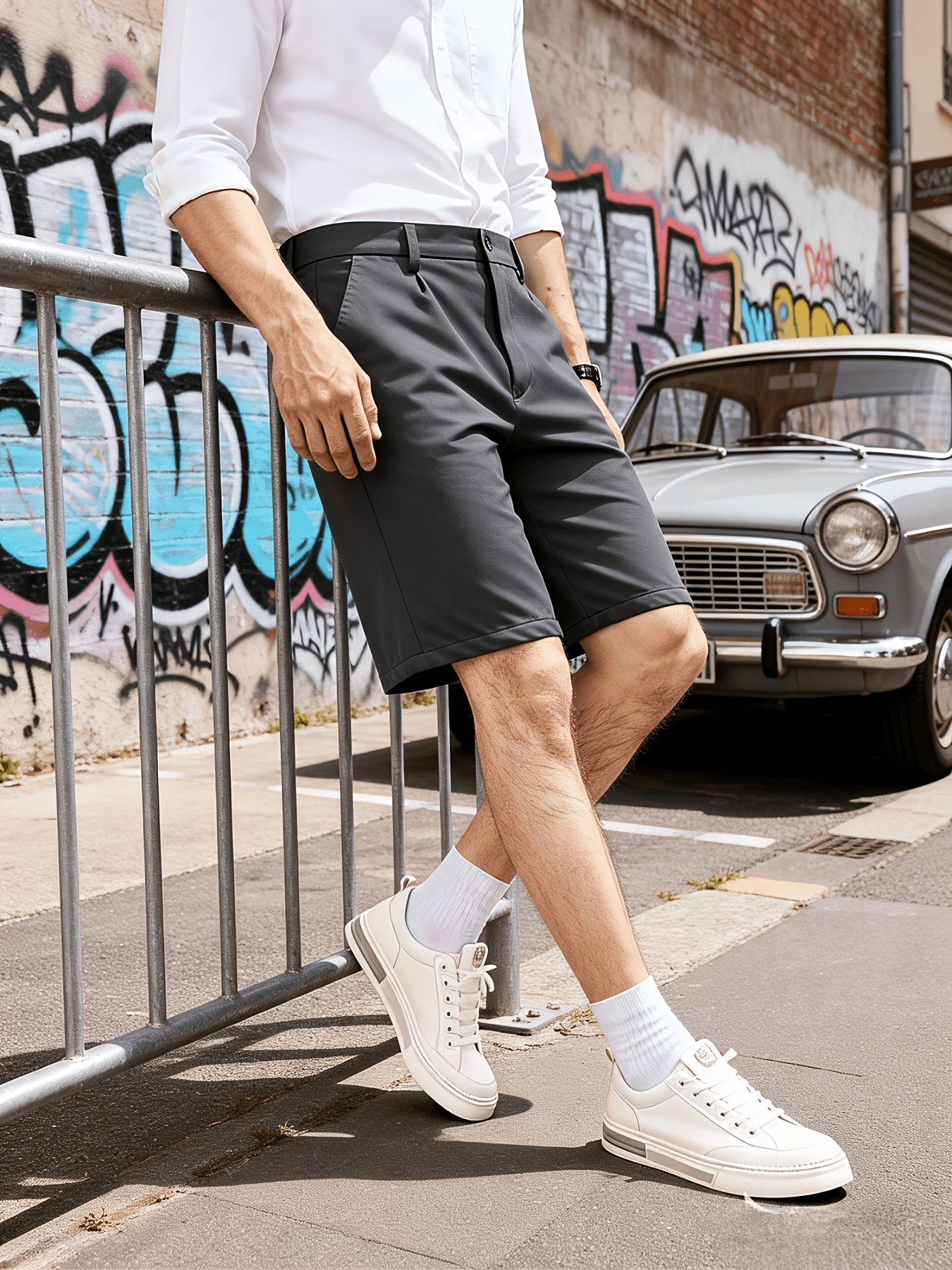 short dress trousers men short dress pants