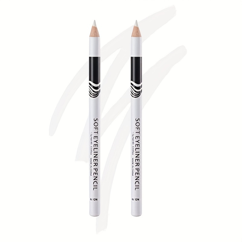 Image of 2pcs White Eyeliner Makeup Smooth Eyes Waterproof Liner Pencils Eye Makeup Tool