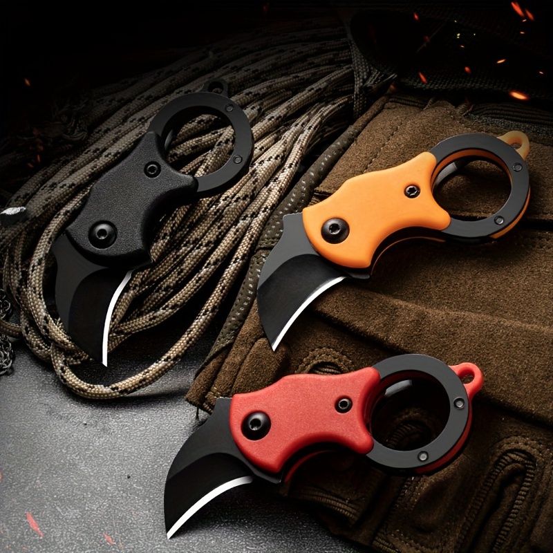 

1pc Edc Small Folding Knife Wilderness Survival Adventure Multi-purpose Knife Open Box Knife Open Express To Outdoor Rope Cutting Specialized Knife