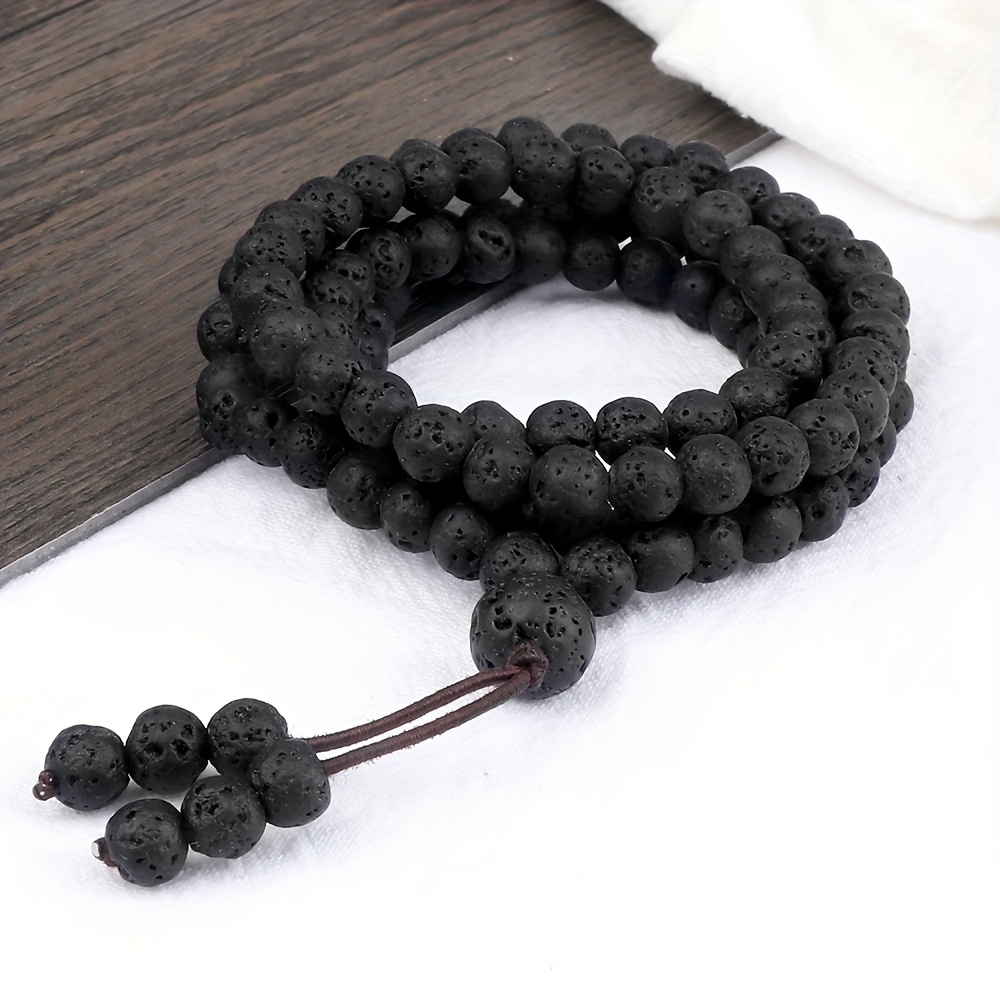 108 Bead Natural Stone Beaded Necklace