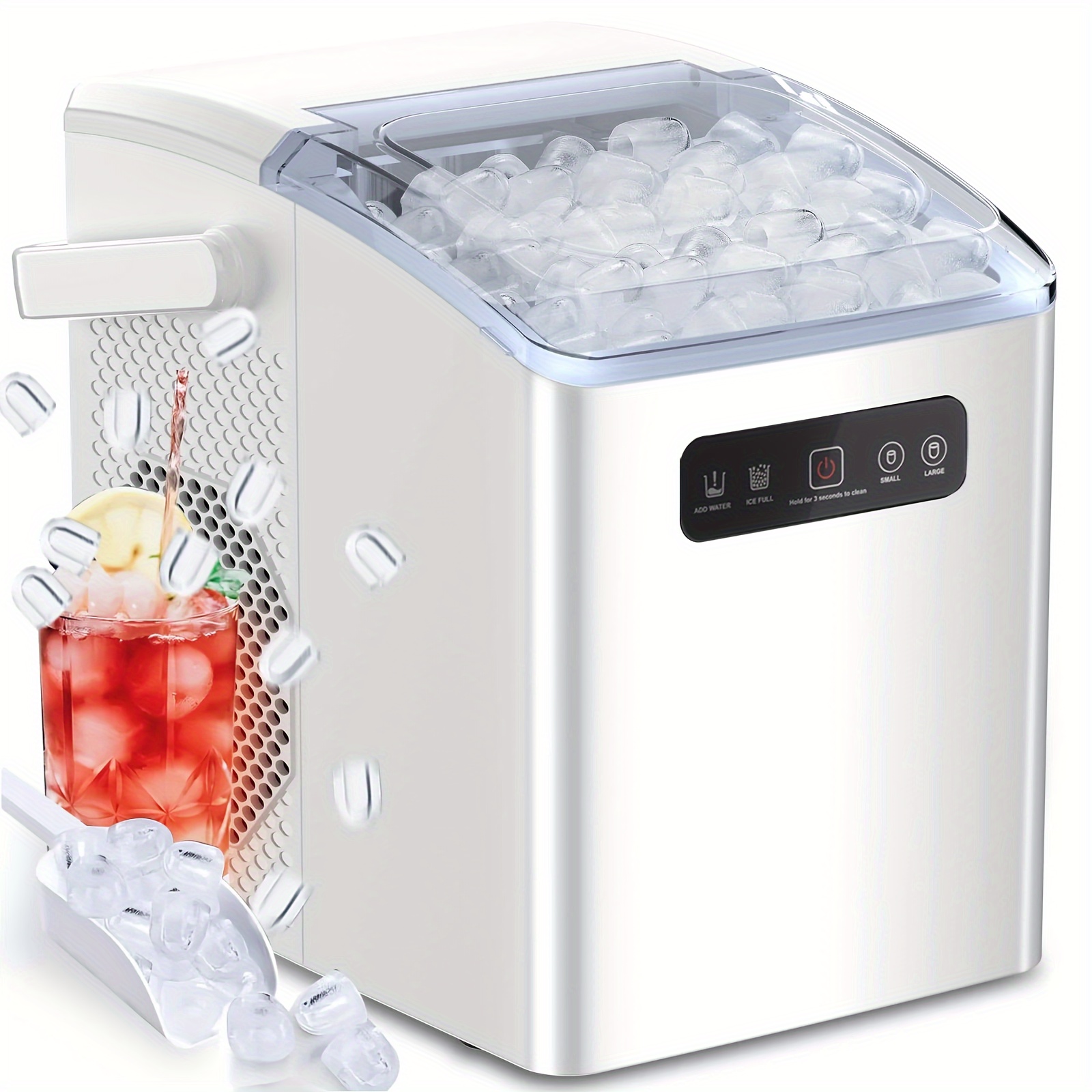 Honeywell Nugget Ice Maker - Makes 38 Lbs Of Chewable Ice Per Day, 5.5 Lb Storage