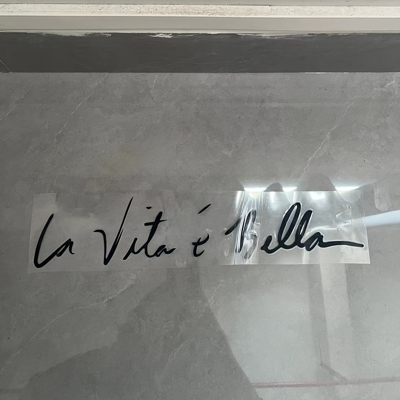 Car Sticker La Vita E Bella Light Eyebrow Car Bumper Scratch Car Sticker
