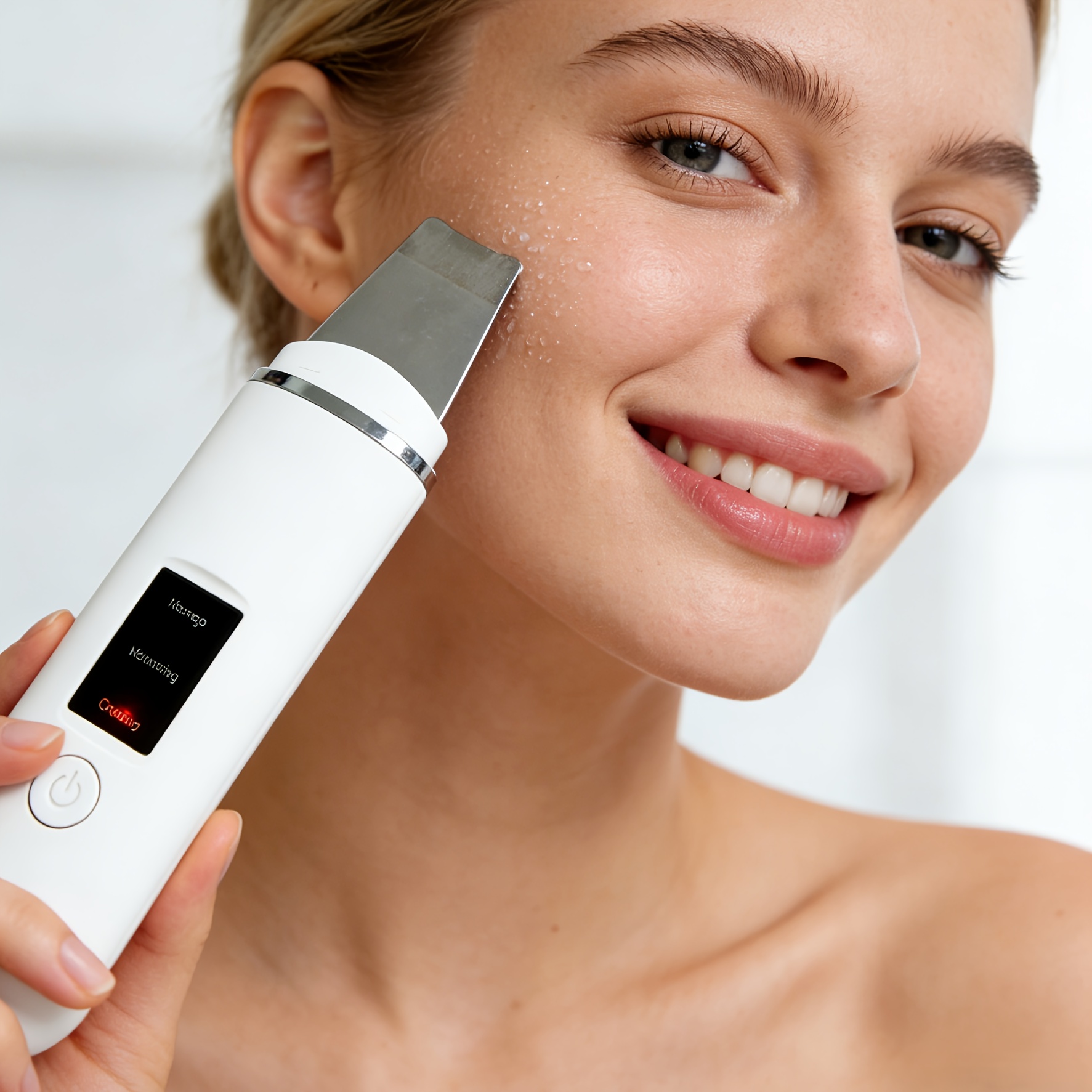 Electric Facial Cleansing Scrubber Face Spatula, Usb Rechargeable Handheld Beauty Instrument