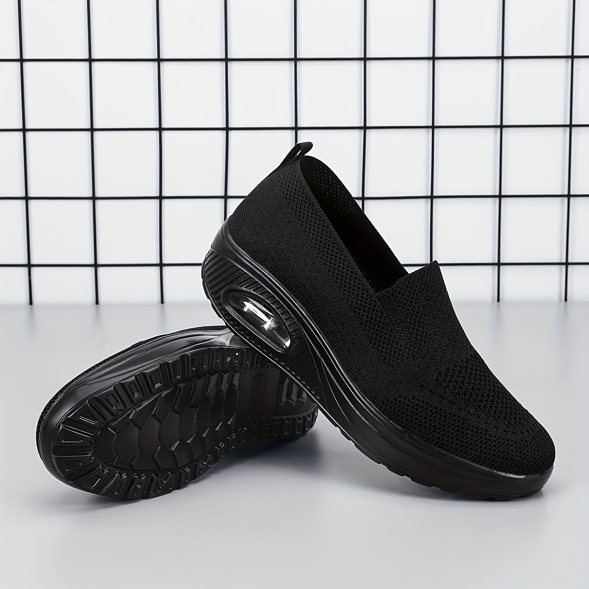 Premium Black Flexible Footwear