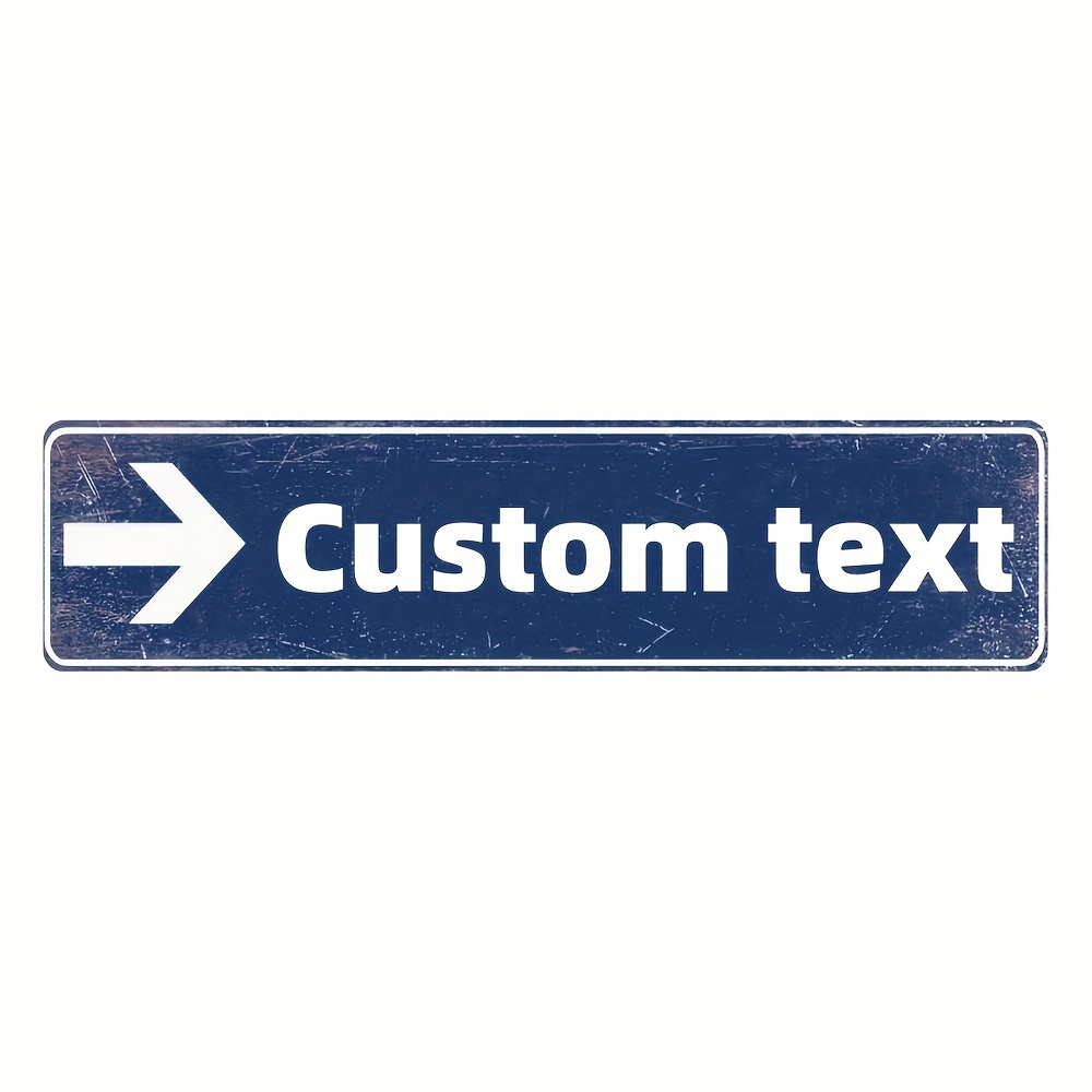 TEMU Customizable Vintage Aluminum Directional Sign Themed Around Schools, Measuring 4x16 Inches, Designed For Wall Mounting Without The Need For