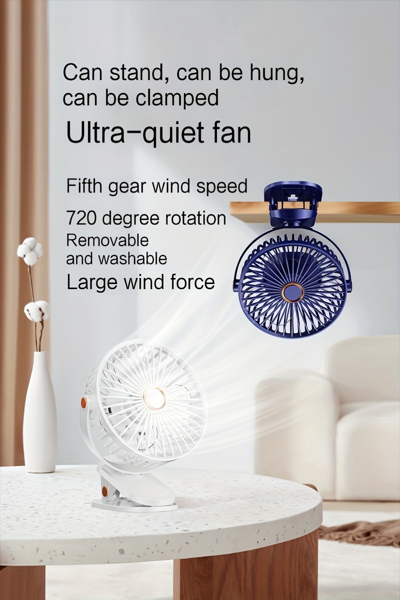 Summer Portable Fan 720 Degree Angle Adjustable Mini - Temu United Kingdom