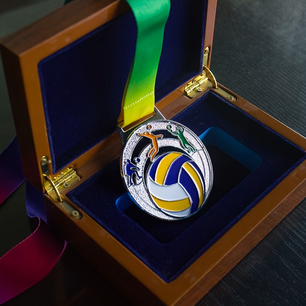 

Zinc Alloy Volleyball Medal - Sports Events & Outdoor , Mixed Colors