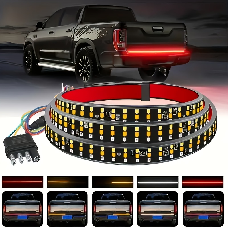 TEMU 60 Inch Pickup Truck With 3 Of Led Light Strips, Rear Decorative Lights, And Ambient Lighting For The Rear Of The Car. Designed To Be Durable, An Ideal Gift For Drivers Without Batteries