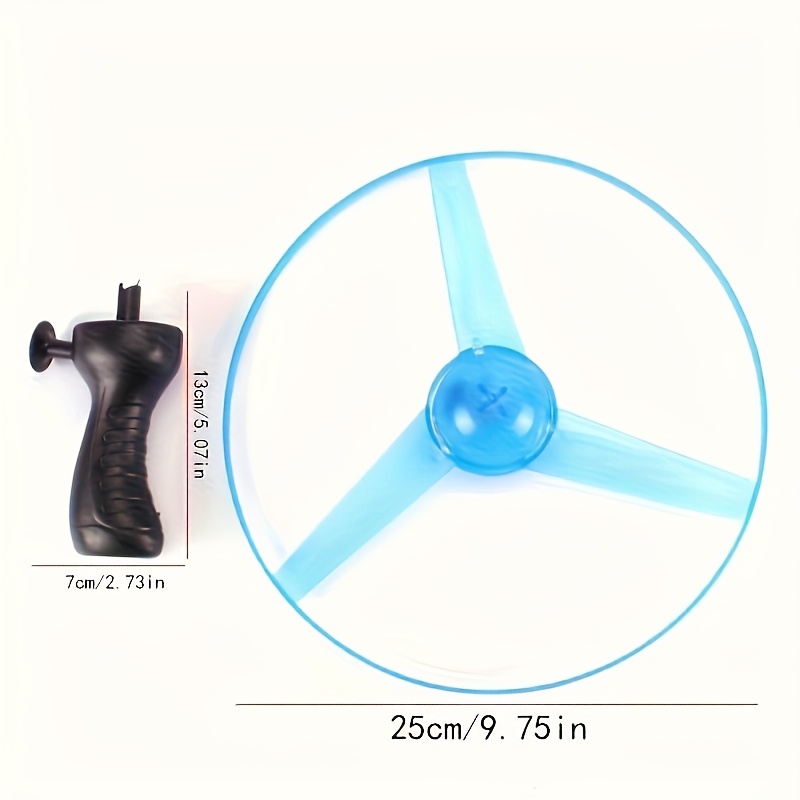 hand rope bamboo dragonfly flying disc flying saucer rotating will fly to pull outside boys toy luminous bamboo dragonfly flying disc launch aircraft toy details 5