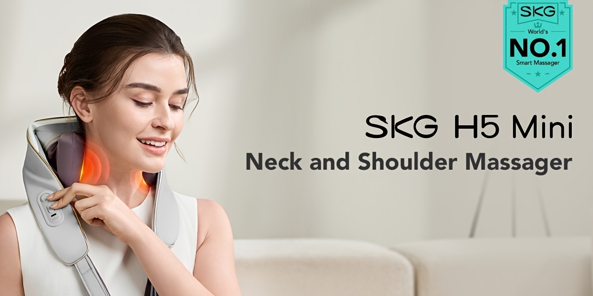 SKG Cordless Neck And Shoulder Massager with Heat, 6D Shiatsu Bionic Hand Kneading Machine for Trapezius And Back, Wearable Hands-Free Electric Deep Tissue Full Body Massager, Portable Home Office Car Tech Gifts for Women Men Mom Dad 9 SKG Cordless Neck And Shoulder Massager with Heat, 6D Shiatsu Bionic Hand Kneading Machine for Trapezius And Back, Wearable Hands-Free Electric Deep Tissue Full Body Massager, Portable Home Office Car Tech Gifts for Women Men Mom Dad