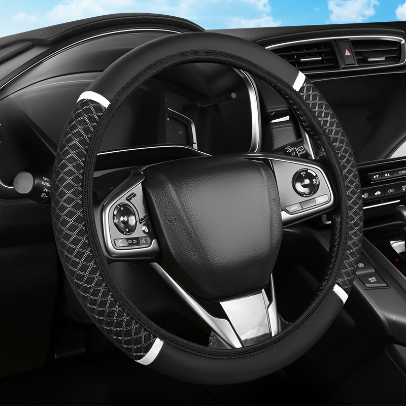 Image of Ice Silk Sweat Absorbing Ultra-thin Summer Car Steering Wheel Cover, Suitable For , Cute Cartoon Women, Internet Famous Women's Style, And Handle Cover