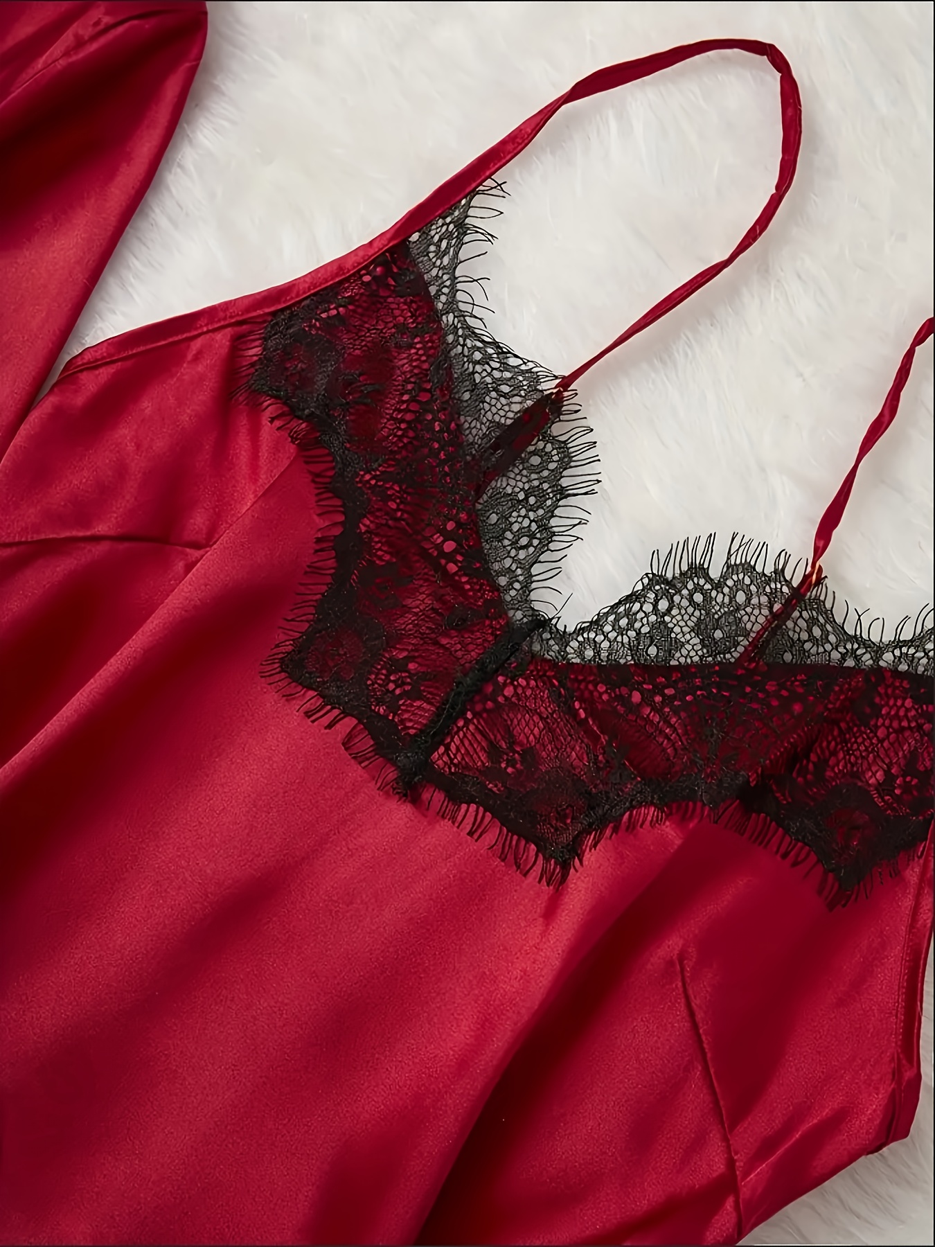 Elegant 5-Piece Satin and Lace Pajama Set/Conjunto de pijama elegante de satin y encaje 5 piezas 41ee0bf3 4ee5 492f 8119 Dce51a5ab035