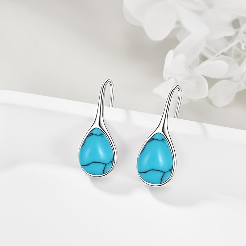 Hypoallergenic Turquoise Dangle Earrings