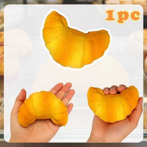 1pc croissant shaped toys slow rising toys suitable for party gifts classroom rewards birthday gifts for boys and girls easter gifts valentines day gifts christmas gifts halloween gifts gift fillers assorted varieties