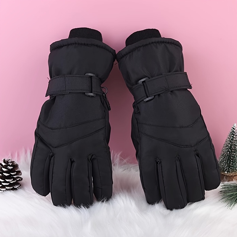 

Winter Ski Gloves - Thick, Warm Fleece-lined For Outdoor Cycling & Sports, Machine Washable