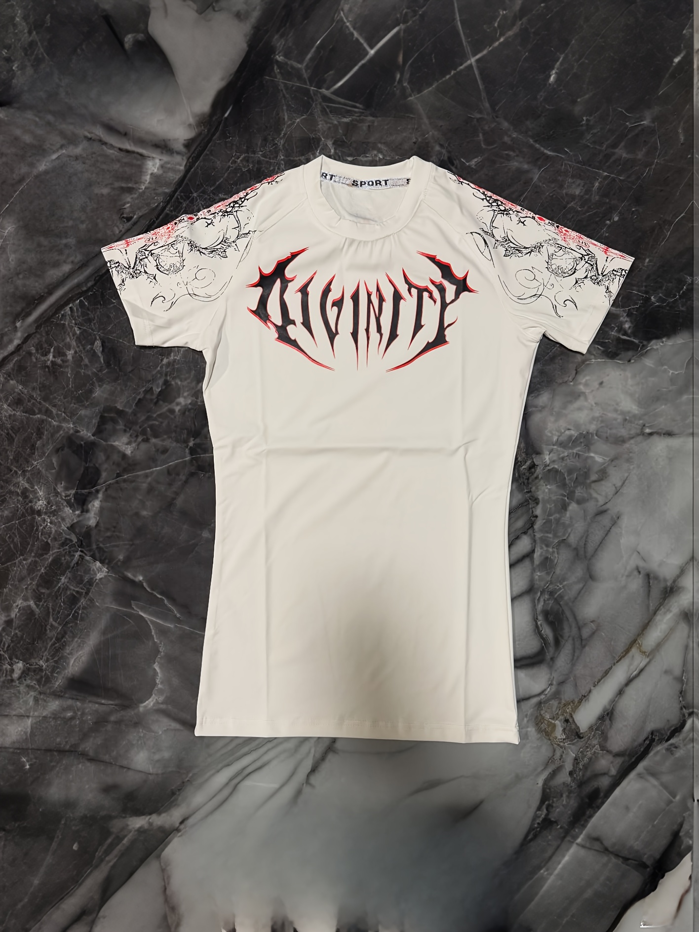 breathedivinity unisex gothic style compression t shirt high