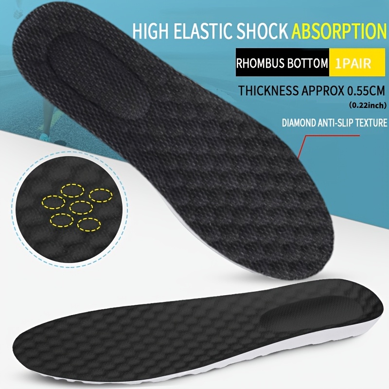 E-shop 1 Paar 4D Weiche Latex Memory Foam Einlegesohlen Sport Unterstützung Einlegesohle Mesh Atmungsaktive Einlegesohle für Damen Herren Lauf