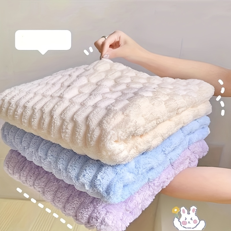 

Quick-dry Bath Towel - Large, Skin-friendly & For Men And Women - , Absorbent Coral Fleece