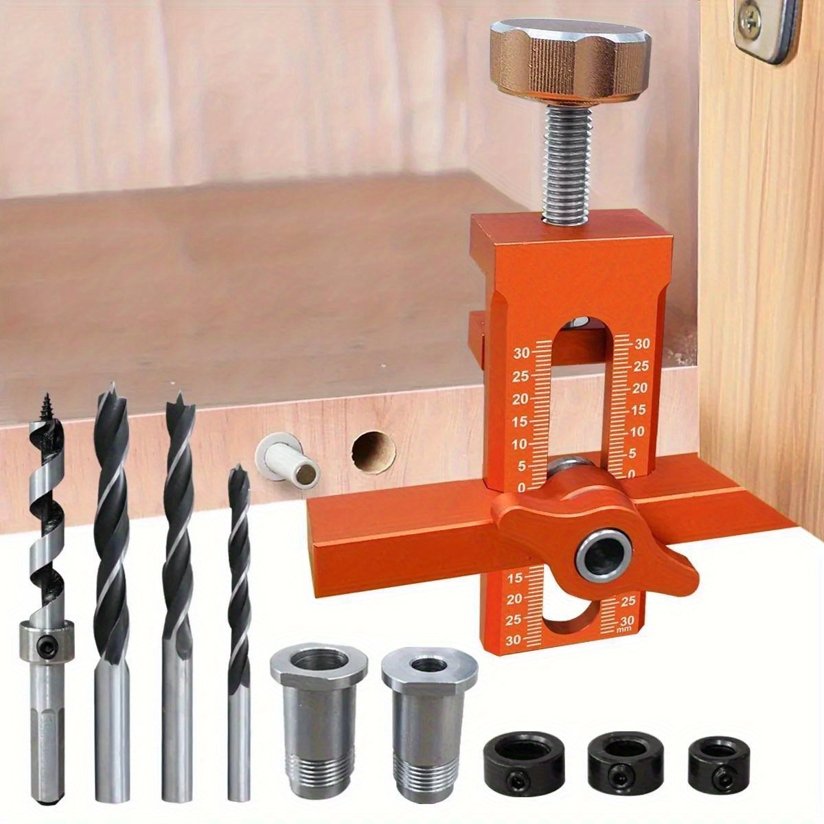 2 in 1 cabinet door fixture 2 in 1 quick positioning woodworking cabinet door installation fixture with spring loaded panel drilling   set