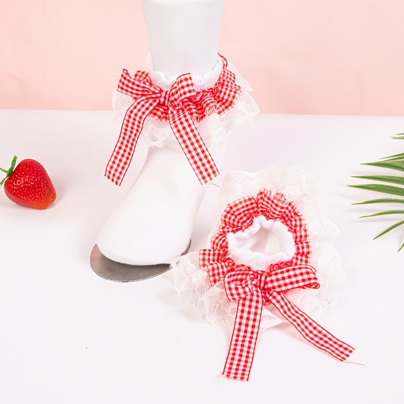 Children's Solid-Color Lace Dance Frilly Princess Socks