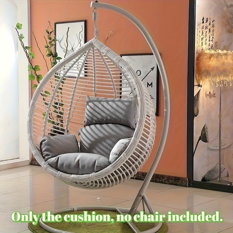 2025 new style modern hanging chair cushion only cushion no chair thickened garden chair high back cushion patio rocking chair cushion body pillow lightweight chair cushion seat cushion suitable for courtyard indoor and outdoor gifs for mom Product details 4