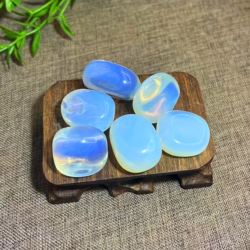 

7pcs Set Of Natural Opal Stones - Quartz Crystal Tabletop Decor, & Holiday Gifts