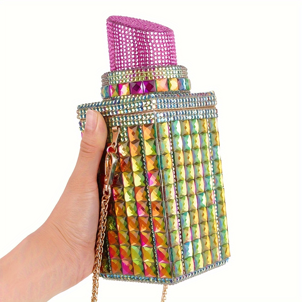 

Elegant Mini Clutch Purse With Crystal And Detachable Shoulder Strap Formal Events