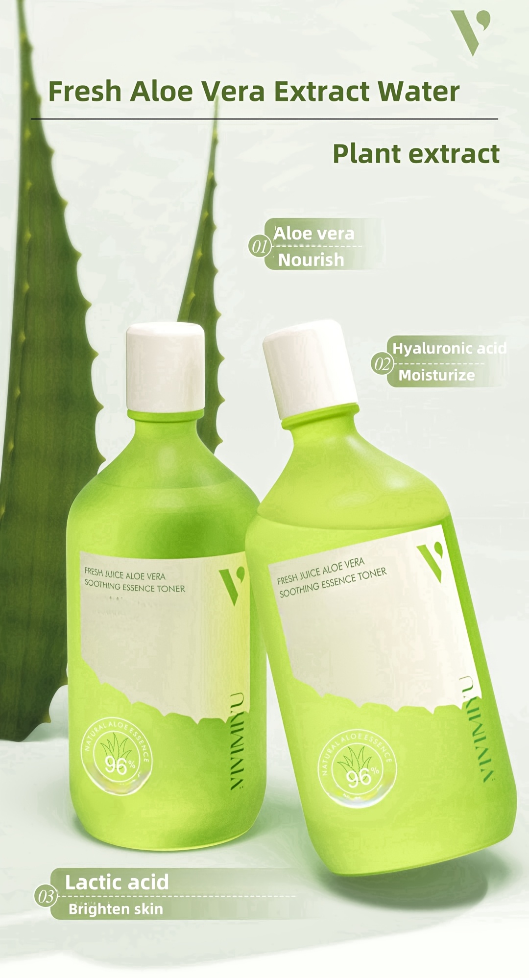 vivi aloe vera hydrating face toner 500ml 16 9fl oz - Temu Germany