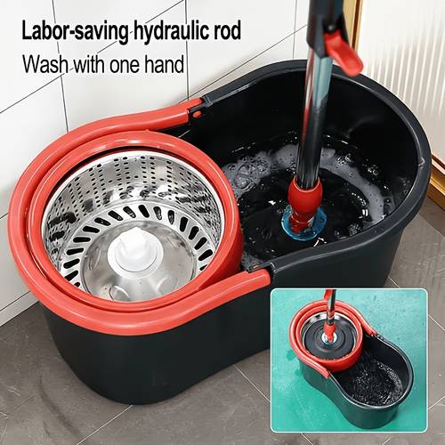 modern rotating mop home cleaning 1 mop clean wringer bucket with internal rotating structure utilizing for mop washing and dehydration no hand contact with dirt throughout