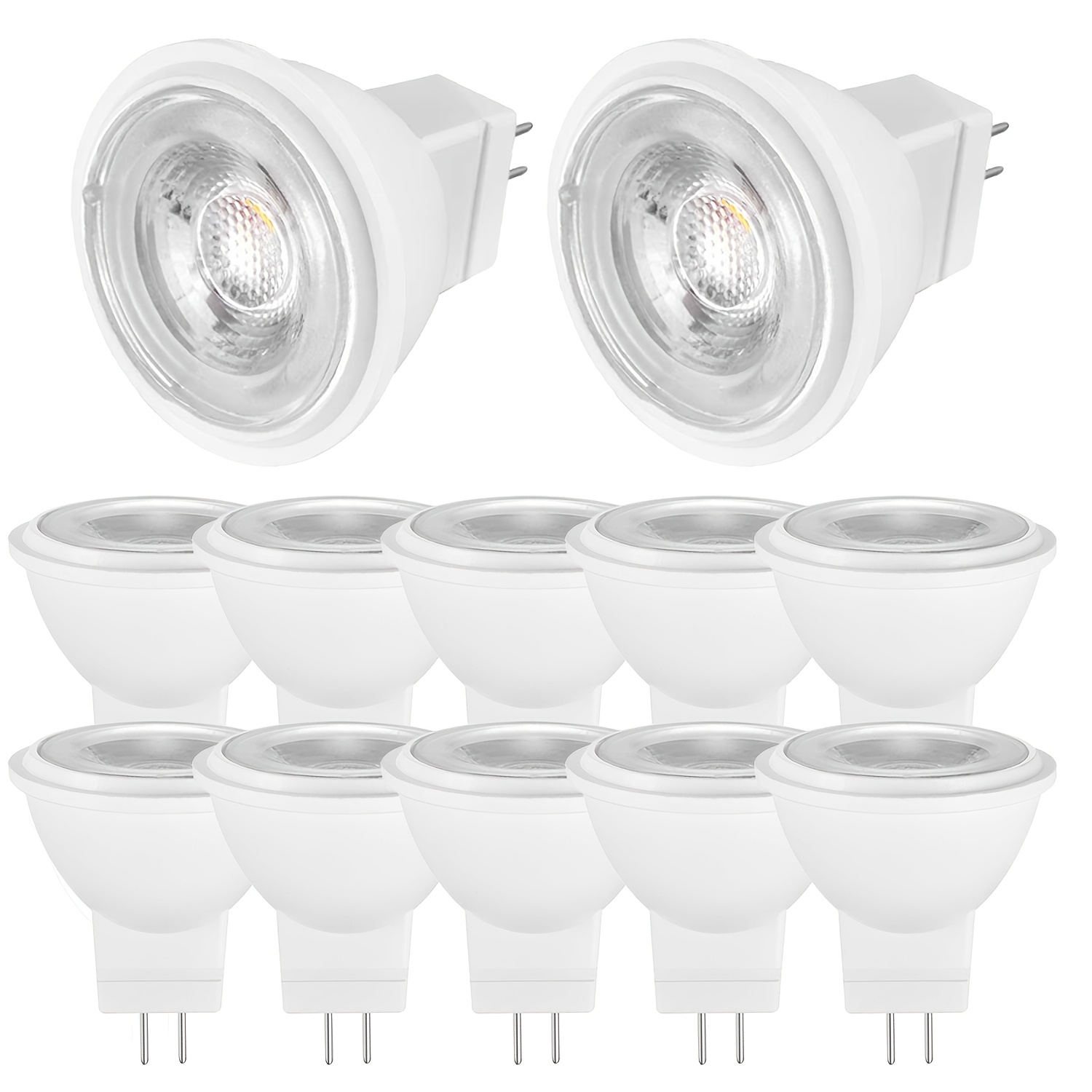 

12 V Gu4 Led 3w, 35 Watt Replaced, 6000 K 36° Beam Angle Led Spot , 350lm 12 V Led Bulb, Not Dimmable, Pack Of 12/pack Of 5