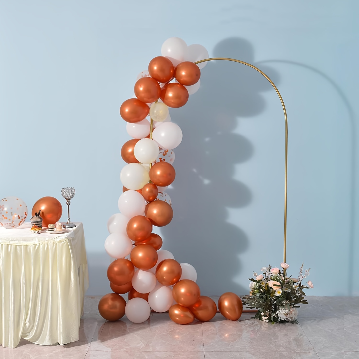 

Metal Arch Backdrop Stand Gold Wedding Balloon Arched Backdrop Stand Square Arch Frame For Birthday Party Bridal Baby Shower Ceremony Decoration