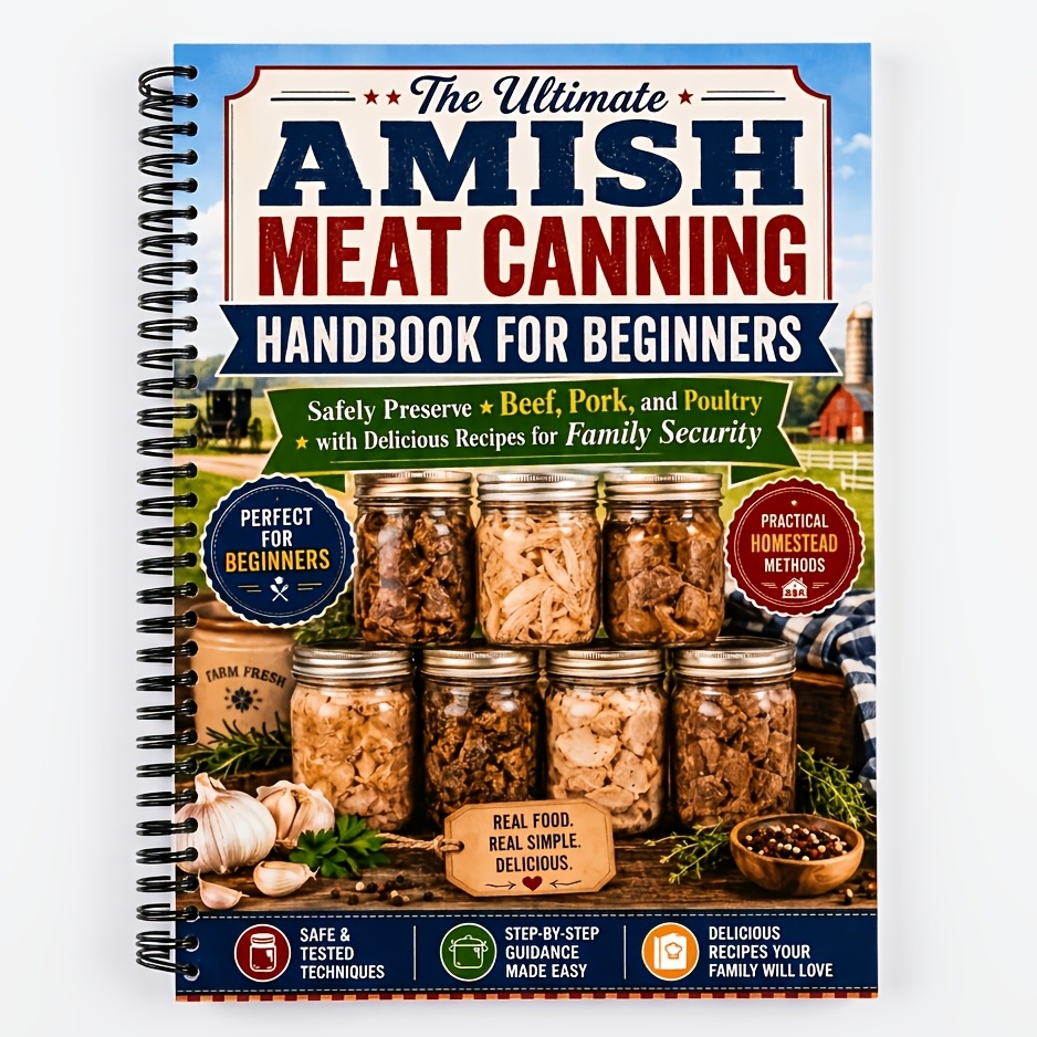 TEMU The Ultimate Amish Meat Canning Handbook For Beginners: Safely Preserve Beef, Pork, And Poultry With Delicious Recipes For Family Security
