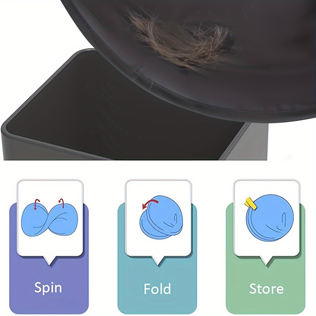 Cape de coiffure avec peigne - Tablier pliable pour salon et usage domestique, idéal pour tous types de cheveux - Disponible en blanc, noir et bleu