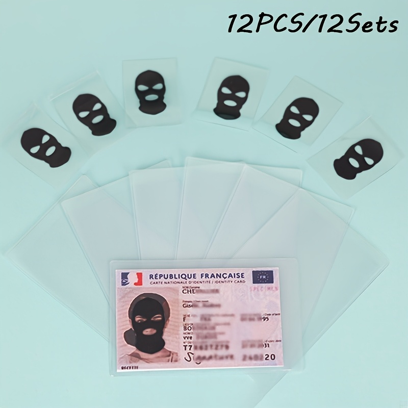 Image of Id Card Photo Privacy Case - Pvc Frosted Card Case, Crystal Pasting , License Case, Anti-magnetic, Suitable For Offices, Schools, Credit Cards, Work Permits And Key Cards