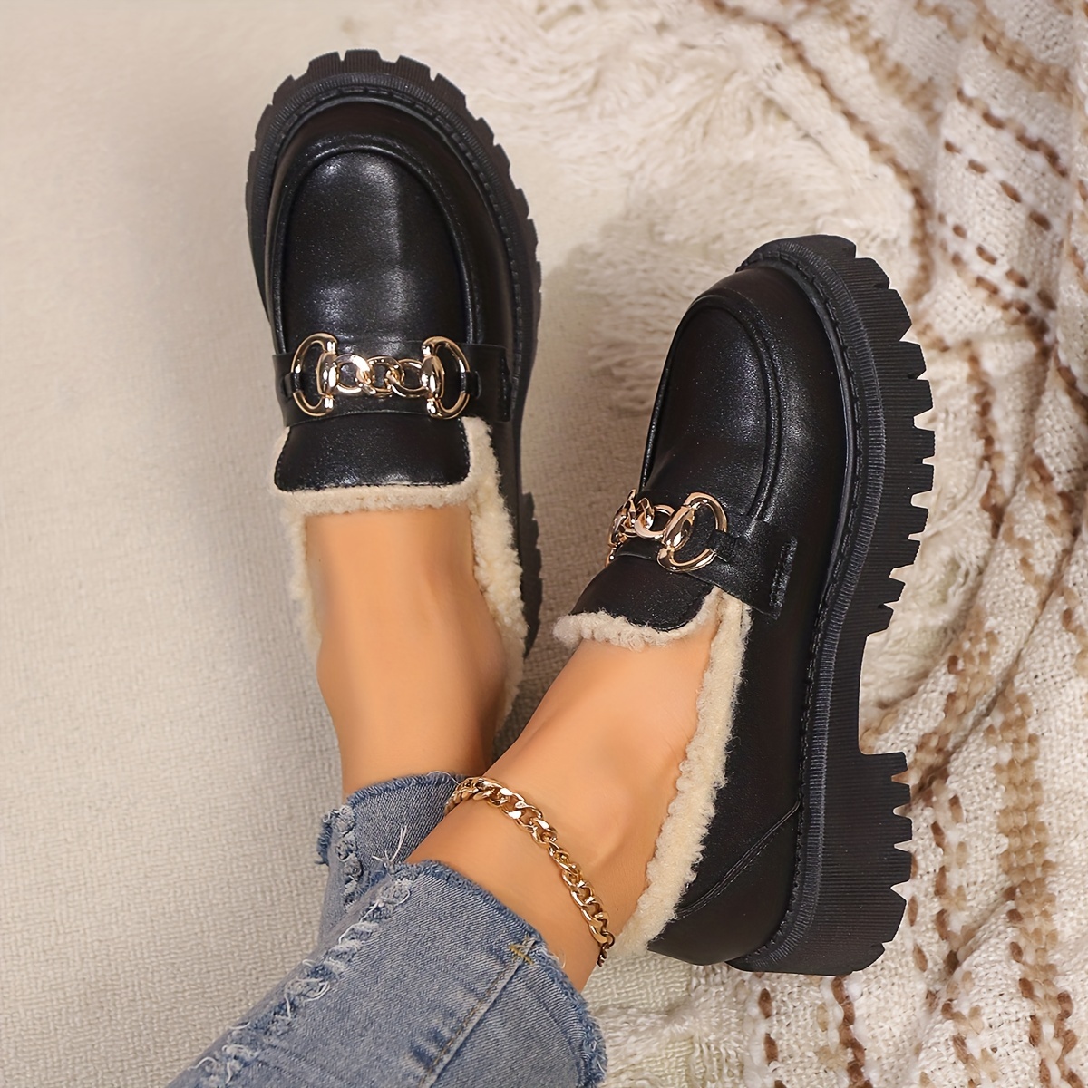 Women'-embellished Oxford Shoes With Lining - Verification, Women Shoes