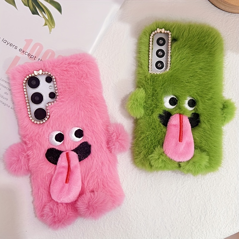 

Plush Cute Quirky Tongue Couple Model Phone Case For Samsung S24/s24plus/s24ultra/s23/s23plus/s22/s22plus/s22ultra/3d Premium Sense Drop-proof Phone Case