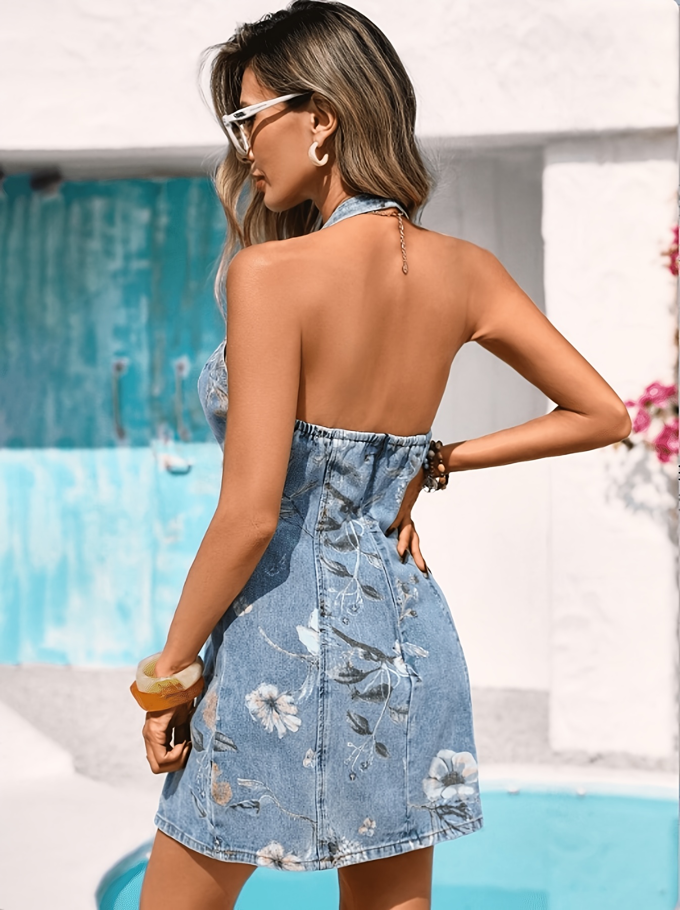 farm rio denim dress Floral Boobtube Denim Flower Dress Womens dresses Quellia Moss Green Maxi TENCEL™ LYOCELL out details create a size:xxxlarge