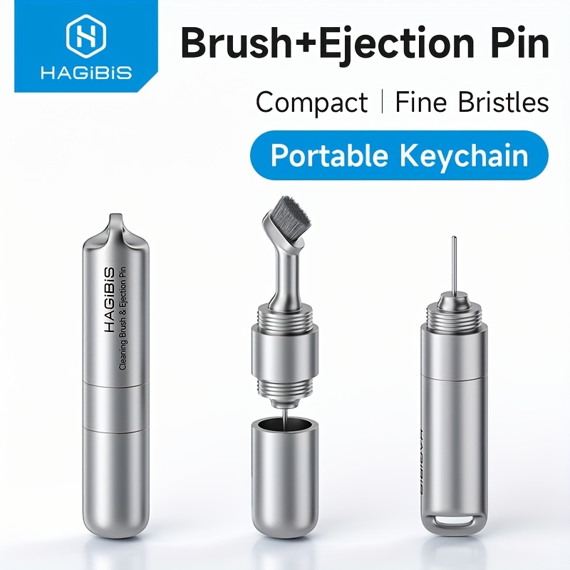   sim card ejector tool with keychain multi functional cleaning brush for iphone for   sim card removal earphone cleaning   for   sim card cleaning tool device maintenance accessory durable construction