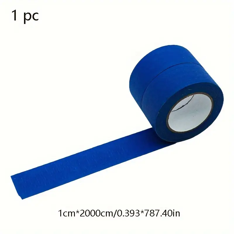 1pc, Blue Painter's Tape (0.393''x787.40''/1cm*2000cm), Multi-surface  Masking Tape, Non-bleeding For Art Painting, Home Decor, High-performance  Adhesi
