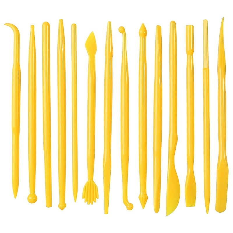 14pcs Plastic Polymer Carving Set Clay Tool Pottery Model Carving And Embossing