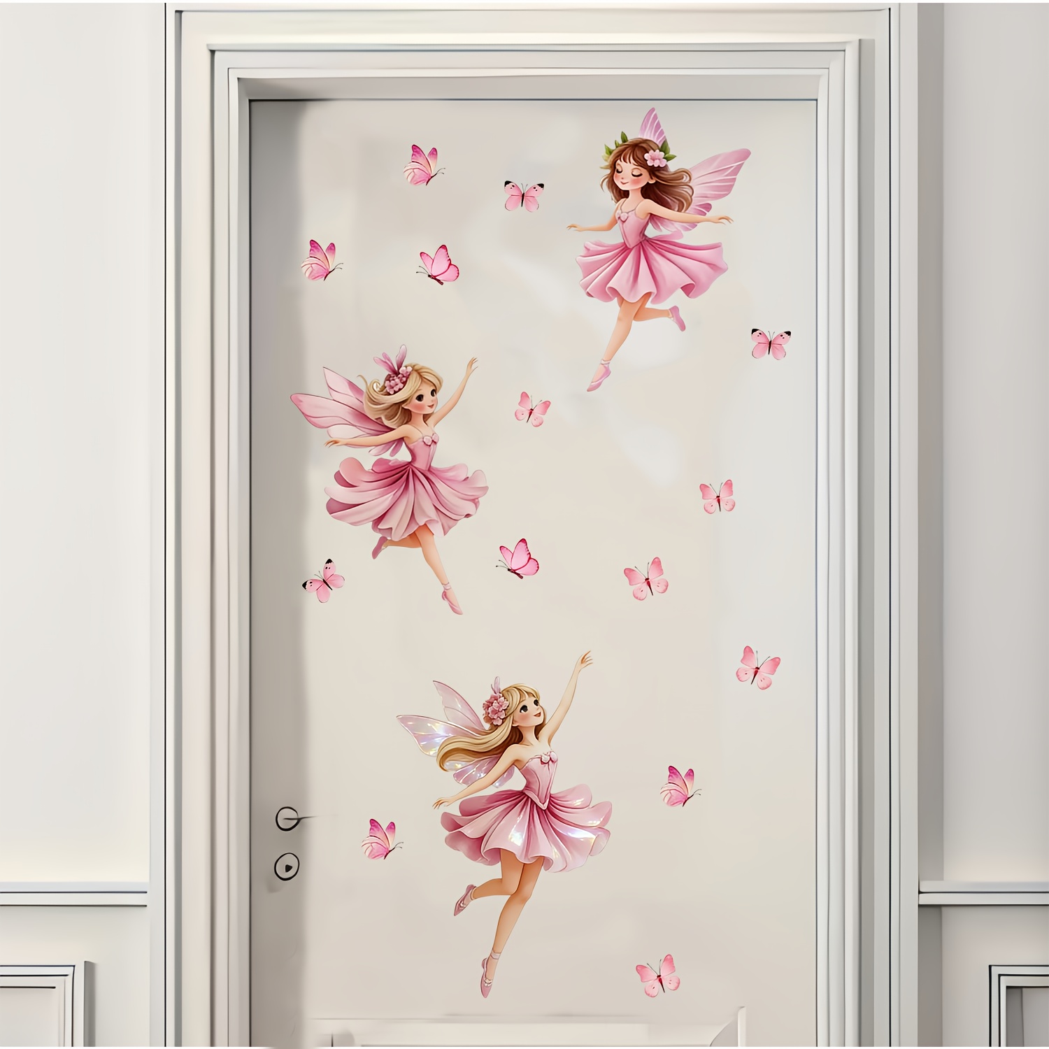 Image of Fairy And Wall Stickers, Self-adhesive And Removable, High-quality Uv Printing, Suitable For Bedroom And Living Room Walls, Cabinet Doors, Refrigerators, Decorative Wall Stickers, Covering